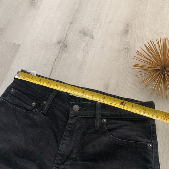 Womens Repurposed‎ 514 Levis shorts black summer beach travel size 29 - Picture 3 of 10